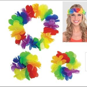 Hawaiian Head lei with 2 bracelets.